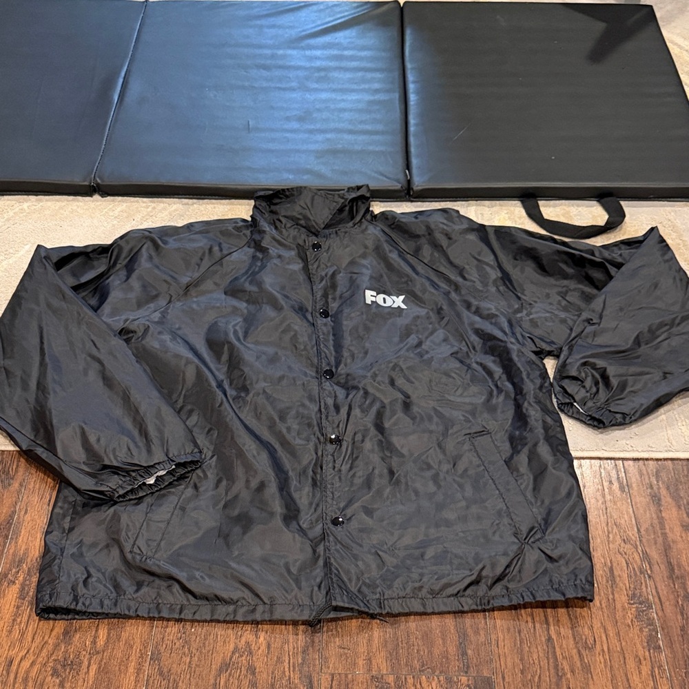 The FOLLOWING Fox TV Show Promo Snap Button Nylon Jacket Size XL Kevin Bacon new